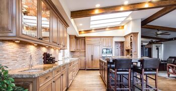 Cabinet refinishing by Spectrum WallCo Painting, LLC