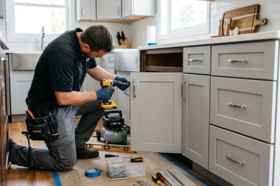 Cabinet Refacing by Spectrum WallCo Painting, LLC